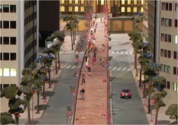 Figure 3. The Boardwalk and Street with Lights