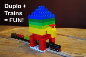 duplo wooden train connector