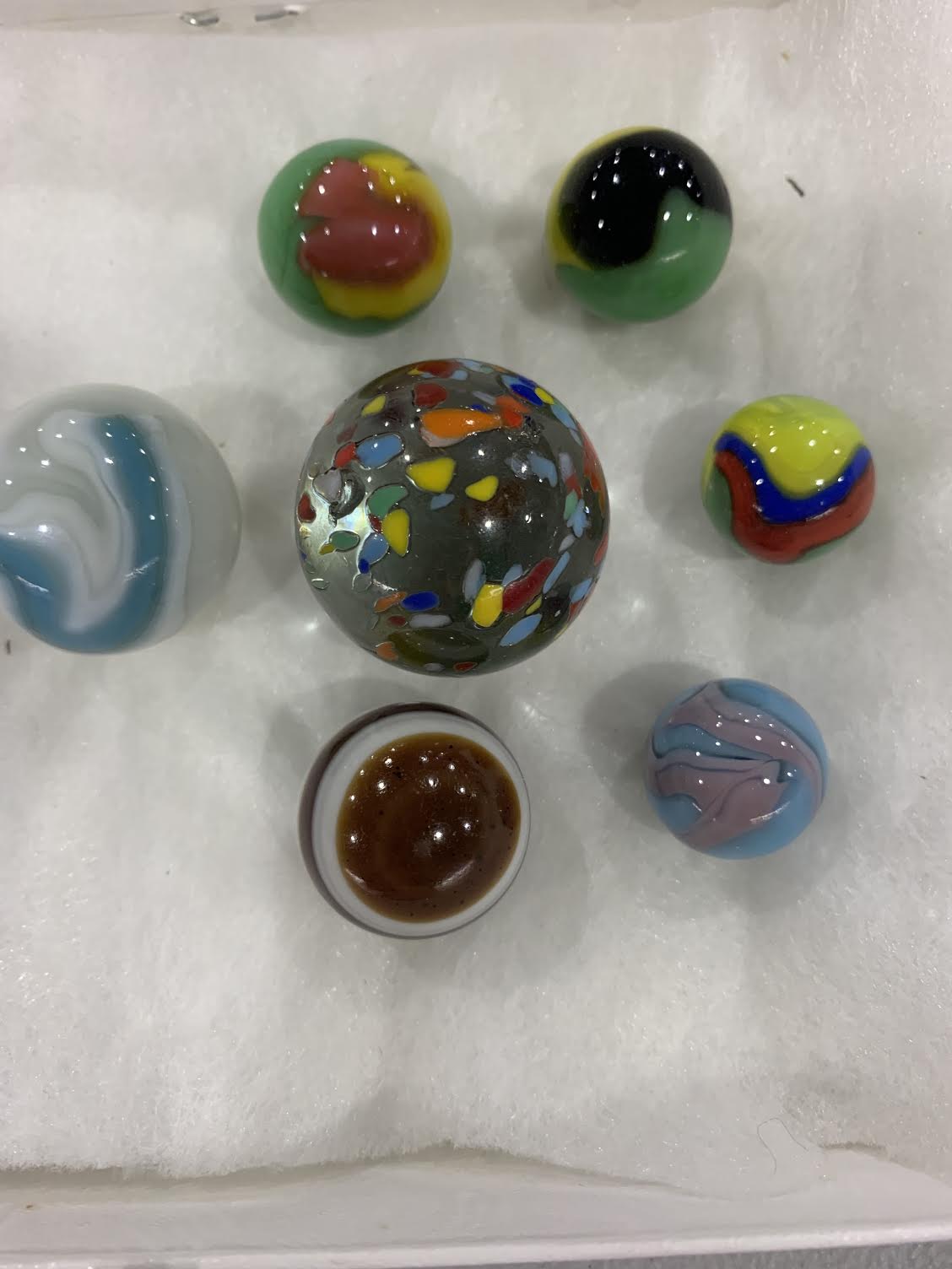 Collection of her favorite marbles